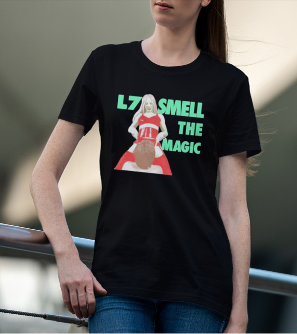 L7 Smell The Magic Band Bold Retro T-Shirt