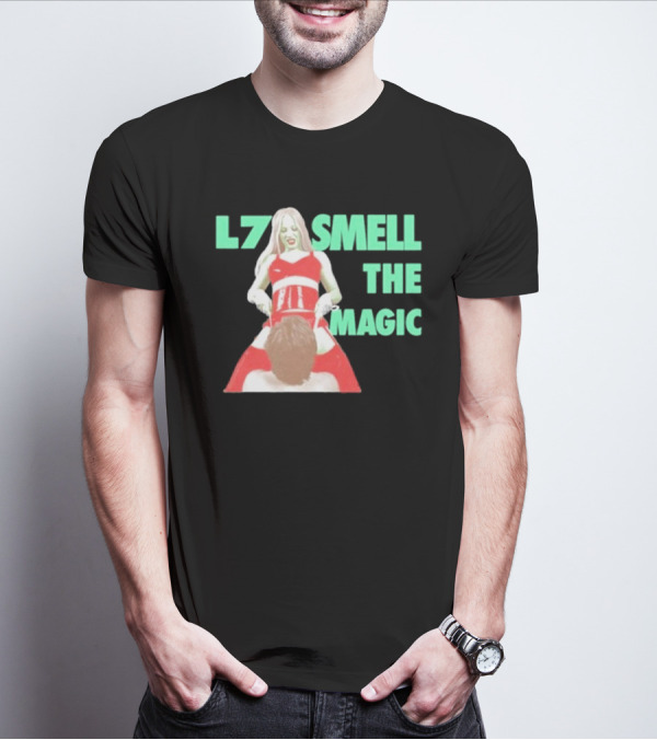 L7 Smell The Magic Band Bold Retro T-Shirt