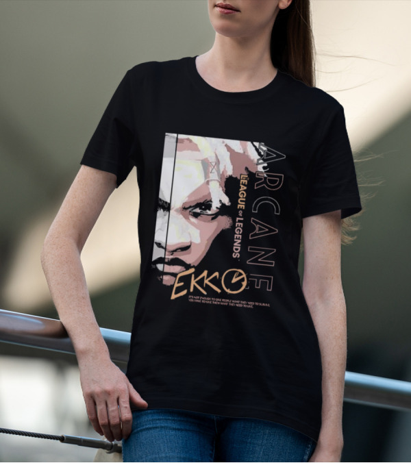 League Of Legends Arcane Ekko Brown It's Not Enough To Give People What They Need To Survive You Have To Give Them What They Need To Live T-Shirt