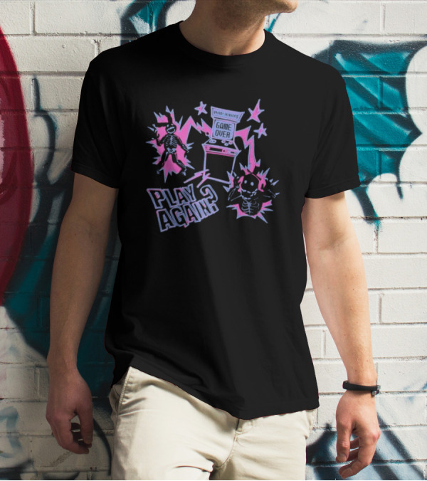 Shadow Freddy And Shadow Bonnie Game Over Play Again? T-Shirt