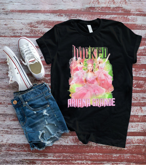 Wicked Musical Ariana Grande Pink Dress Signature T-Shirt
