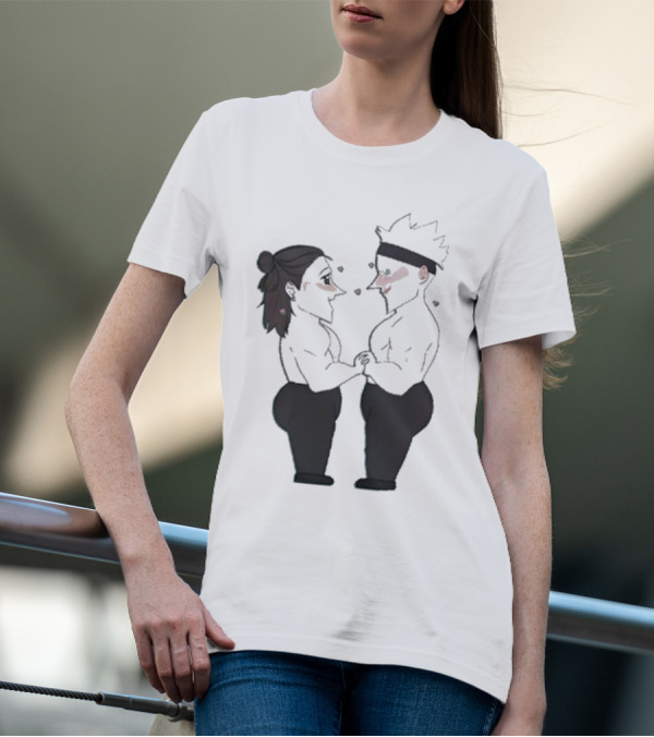 Buboosenchan’s Anime Couple Romance Holding Hands T-Shirt