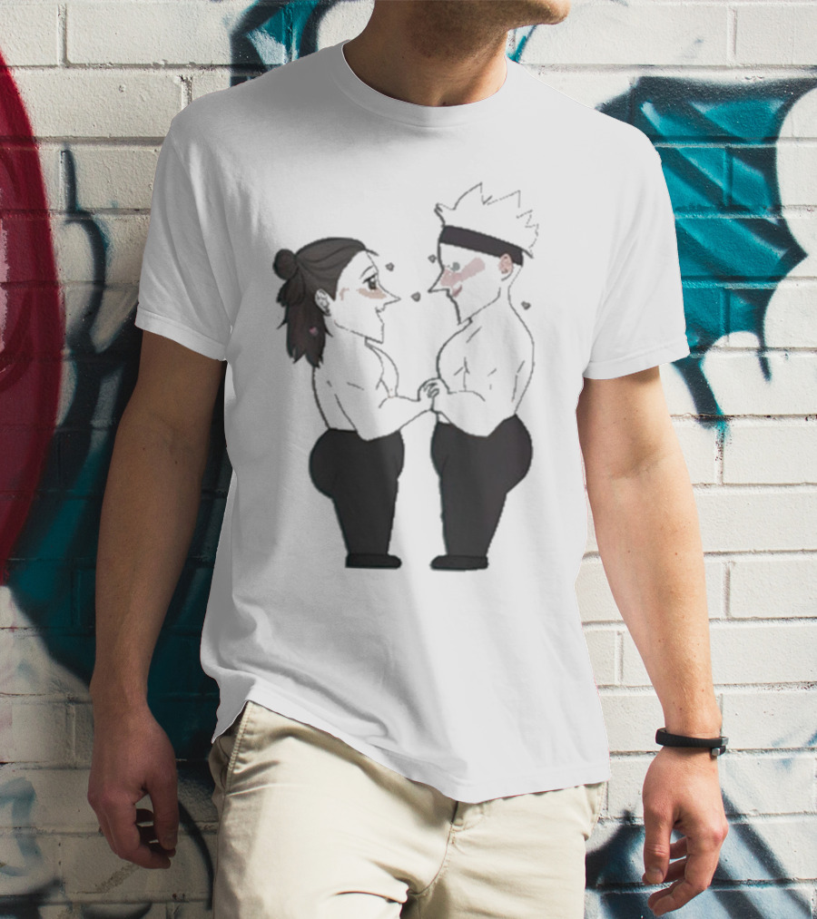 Buboosenchan’s Anime Couple Romance Holding Hands T-Shirt