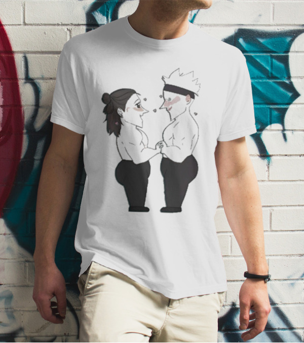 Buboosenchan’s Anime Couple Romance Holding Hands T-Shirt