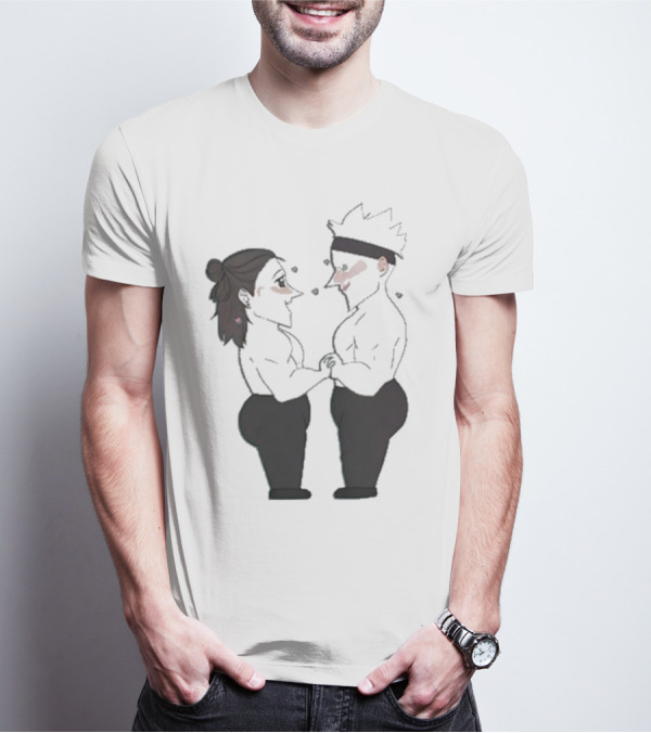 Buboosenchan’s Anime Couple Romance Holding Hands T-Shirt
