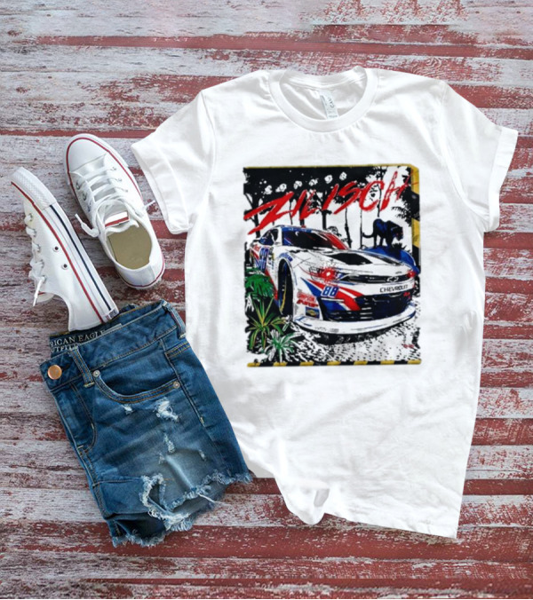 Zilisch 88 Chevrolet Racing Car Jungle Scene T-Shirt