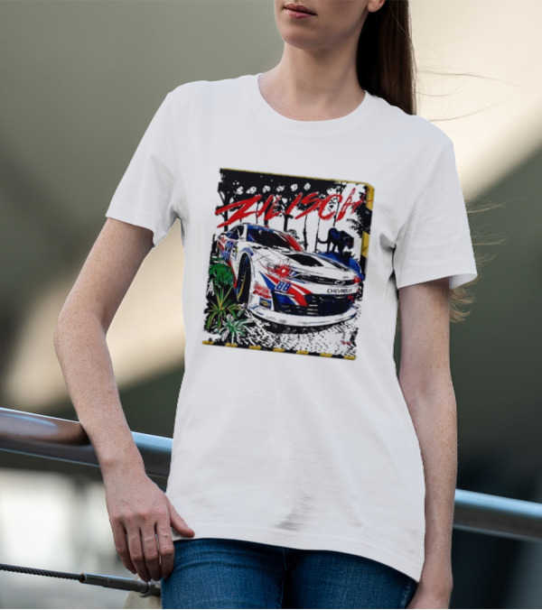 Zilisch 88 Chevrolet Racing Car Jungle Scene T-Shirt