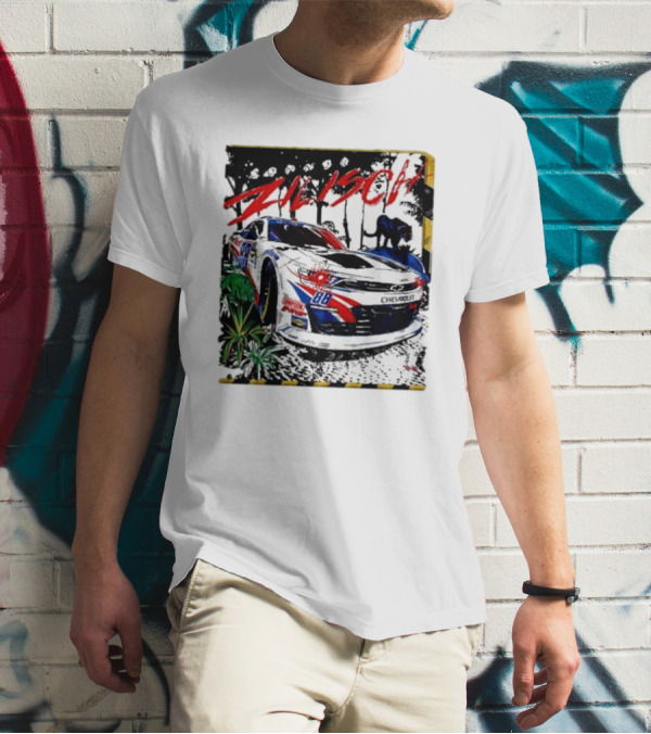Zilisch 88 Chevrolet Racing Car Jungle Scene T-Shirt