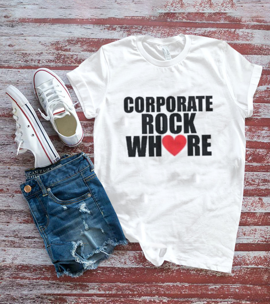 Corporate Rock Whore Halsey Heart T-Shirt