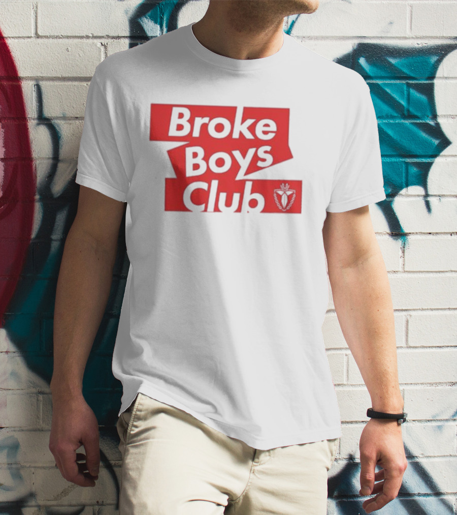 Terroriser Broke Boys Club Logo Red White Crest T-Shirt