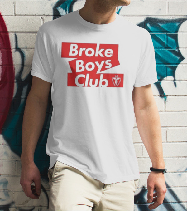 Terroriser Broke Boys Club Logo Red White Crest T-Shirt