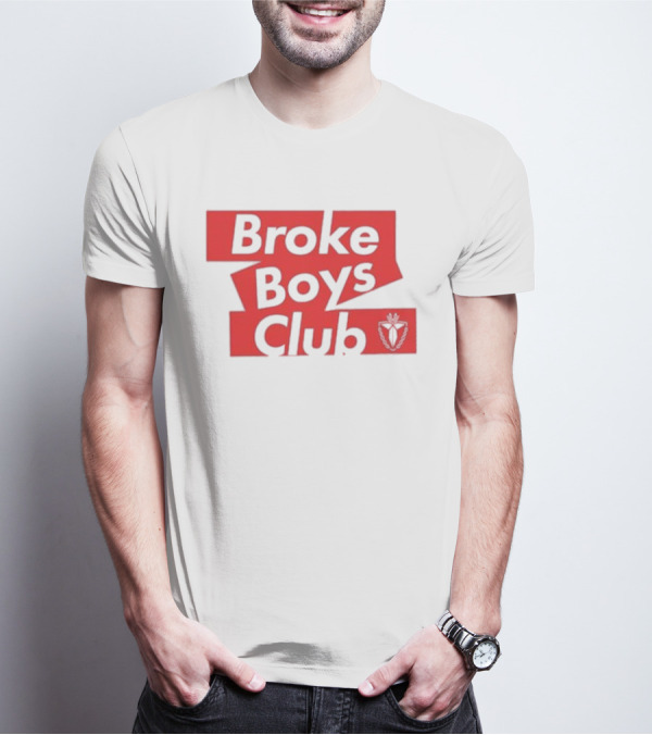 Terroriser Broke Boys Club Logo Red White Crest T-Shirt