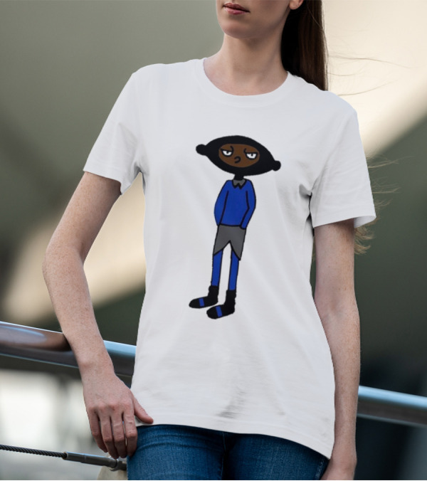 Yuno Miles Stay Calm Blue Outfit Cartoon Character T-Shirt