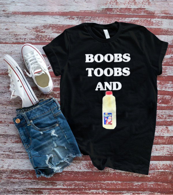 Boobs Toobs And Santa Eggnog Christmas T-Shirt