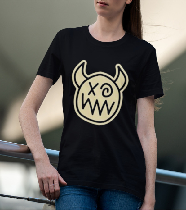 Joey Valence And Brae Double XP Demon Icon With Horns And Crossed Eyes T-Shirt