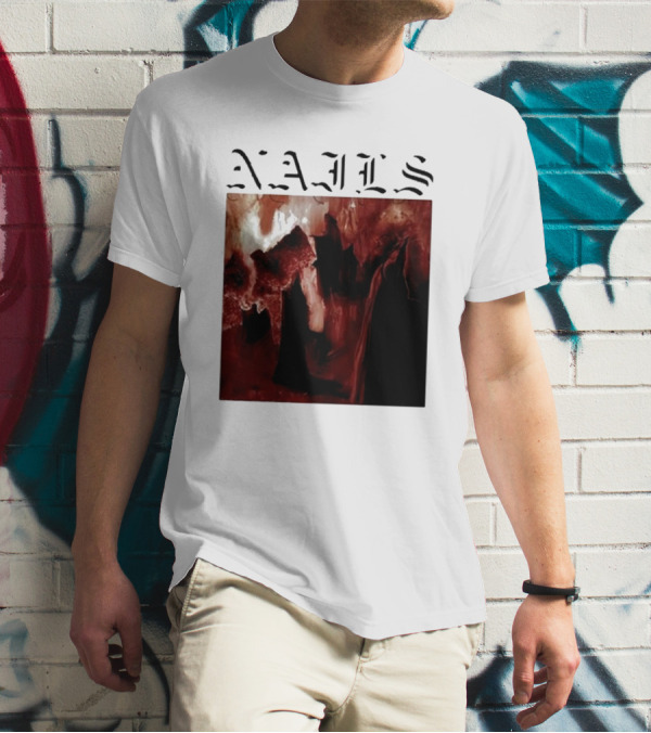 NAILS Abandon All Life Dark Abstract T-Shirt