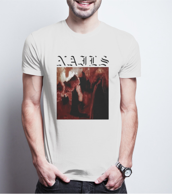 NAILS Abandon All Life Dark Abstract T-Shirt