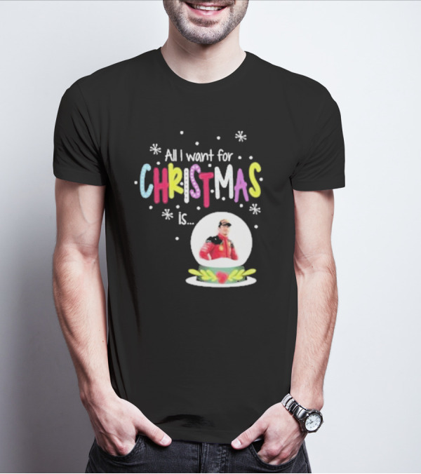 All I Want For Christmas Is Charles Leclerc Snow T-Shirt