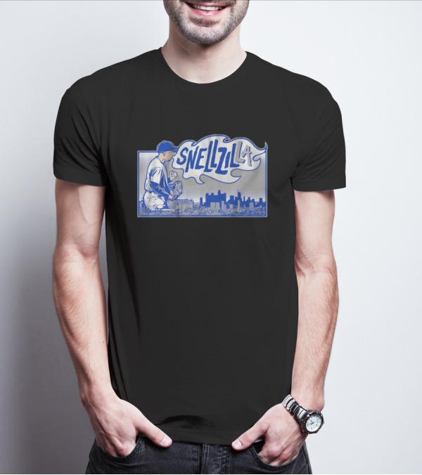 Blake Snell Snellzilla LA Baseball Pitcher City Skyline T-Shirt