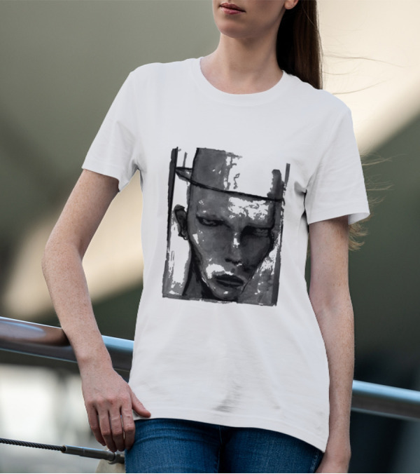 Marilyn Manson One Assassination Under God Monochrome Abstract Face T-Shirt