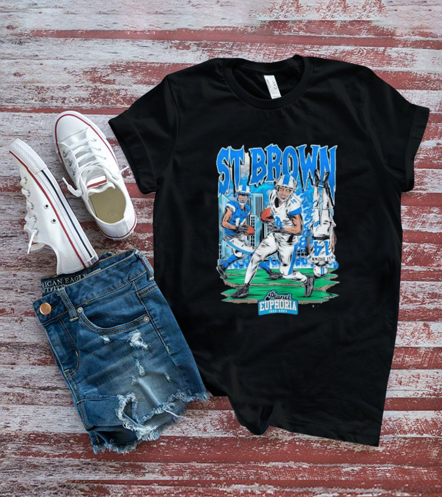 St Brown Planet Euphoria Football 1950 T-Shirt