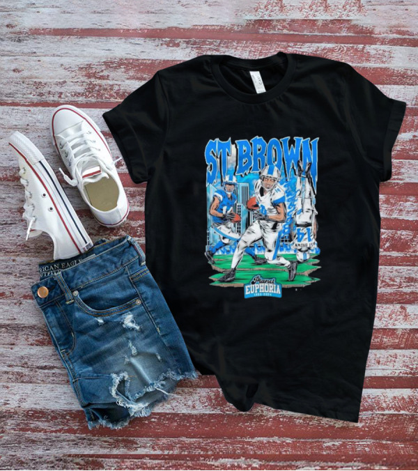 St Brown Planet Euphoria Football 1950 T-Shirt