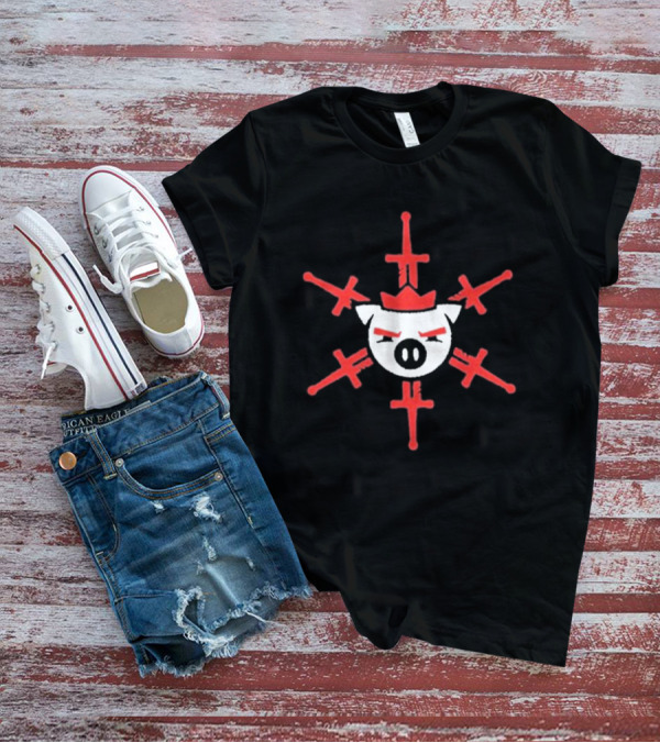 Technoblade Holiday Swordflake Pig Crown T-Shirt