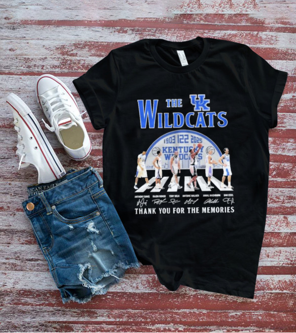 The Kentucky Wildcats 1903-2025 Thank You For The Memories Anthony Davis Signature Rondo Mashburn T-Shirt