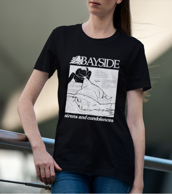 Bayside Sirens And Condolences Album Cover Artwork With Tracklist T-Shirt