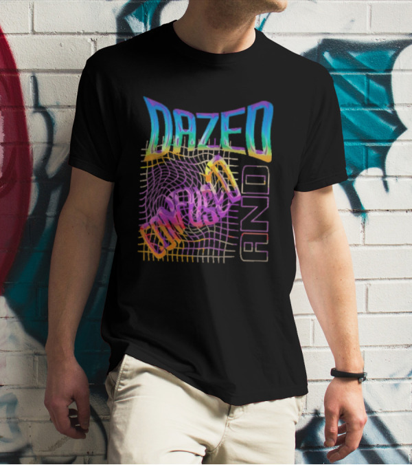Dazed And Confused Vibrant Psychedelic Pattern Midnight Law T-Shirt