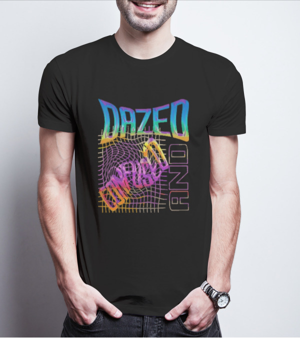 Dazed And Confused Vibrant Psychedelic Pattern Midnight Law T-Shirt
