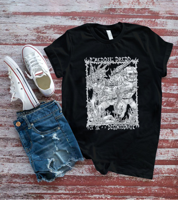 Freddie Dredd Cease And Disintegrate Demon Soldiers Combat Scene T-Shirt