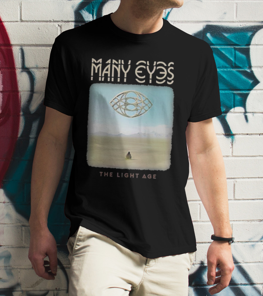 Many Eyes The Light Age Many Eyes Album Cover Desert Scene T-Shirt