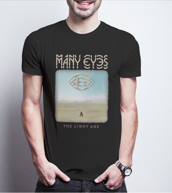 Many Eyes The Light Age Many Eyes Album Cover Desert Scene T-Shirt