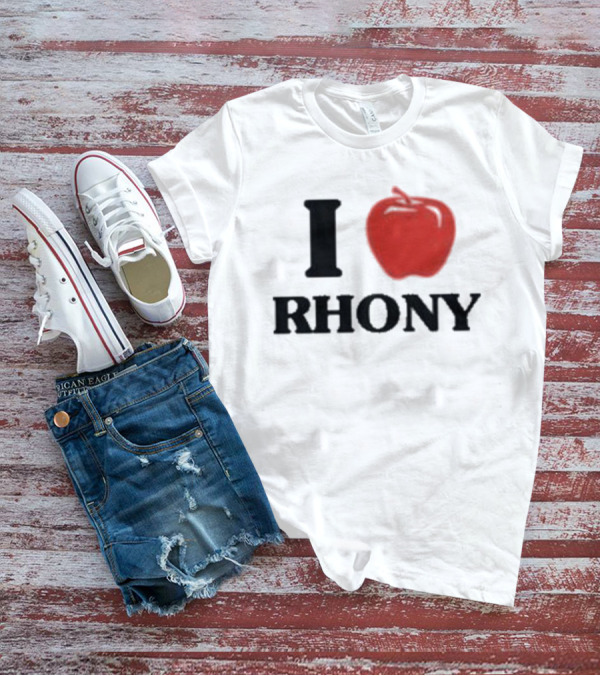 I Apple RHONY Real Housewives Of New York City Logo Tribute Iconic Series Fan Meme T-Shirt