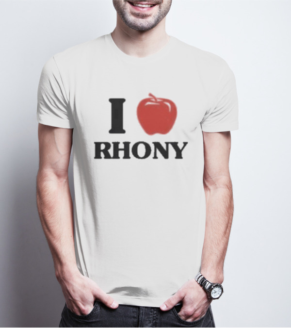 I Apple RHONY Real Housewives Of New York City Logo Tribute Iconic Series Fan Meme T-Shirt