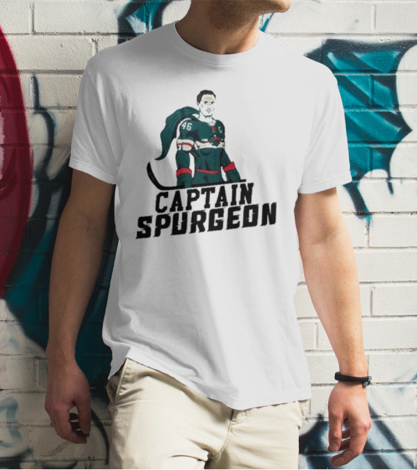 Matt Boldy Featuring Captain Spurgeon Hockey Hero 46 T-Shirt