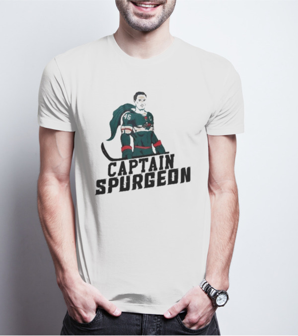 Matt Boldy Featuring Captain Spurgeon Hockey Hero 46 T-Shirt