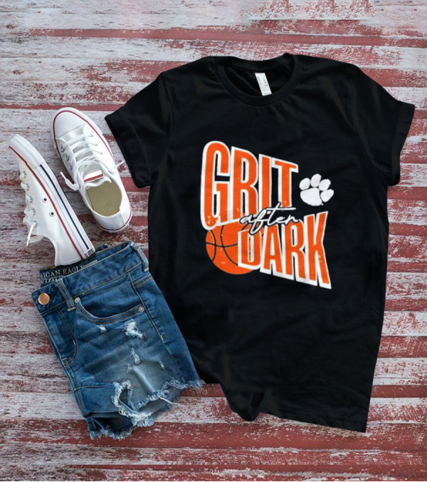 Grit After Dark Basketball Paw Prints T-Shirt