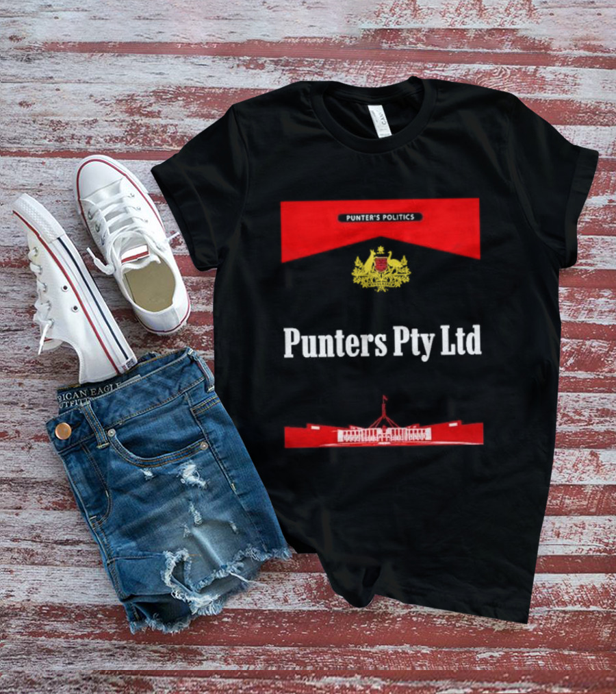 Punter’s Politics Punters Pty Ltd Government Parliament Building Emblem T-Shirt