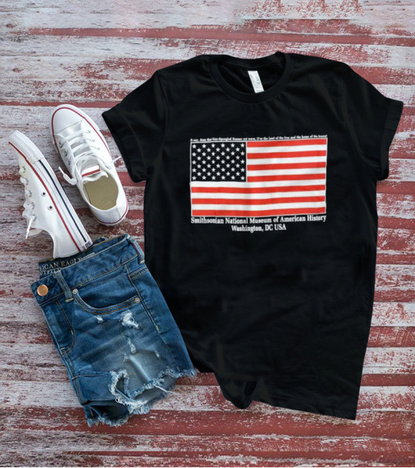 Smithsonian National Museum Of American History American Flag Washington DC USA T-Shirt