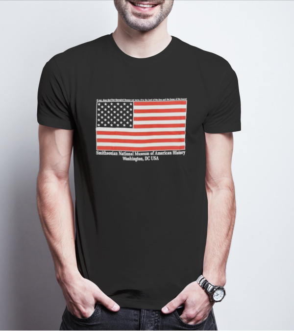 Smithsonian National Museum Of American History American Flag Washington DC USA T-Shirt