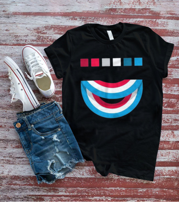 Tavar Zawacki LAZY CIRCLE Wynwood Walls Red White Blue Arches T-Shirt