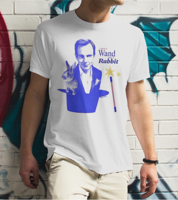 I Got A Wand And A Rabbit Magic Wand Top Hat And Stars T-Shirt