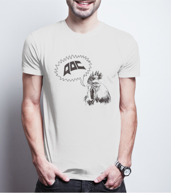 QOC Rooster Quarters Of Change Speech Bubble T-Shirt