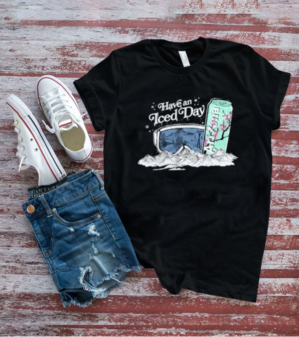 Have An Iced Day Arizona Can Sunglasses Snowy Mountains Blossom T-Shirt