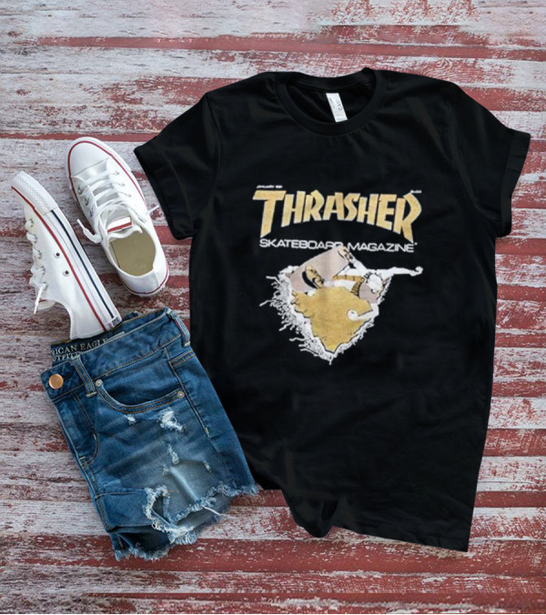 Thrasher Skateboard Magazine Torn Concrete T-Shirt