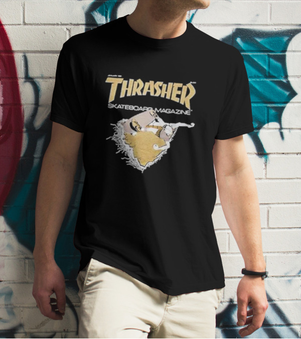Thrasher Skateboard Magazine Torn Concrete T-Shirt