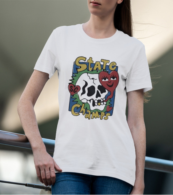 State Champs SC Skull Heart T-Shirt