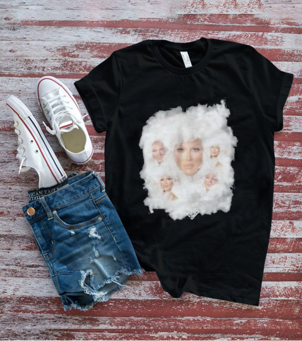Drag Queen Crystal Envy Photo Collage Feathery Portrait Compilation T-Shirt